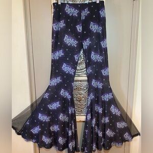 Dolls Kill X Bratz Overnight Sensation Mesh Extreme Bell Bottoms